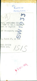 Dr. Richard Beeching - Vintage Photograph