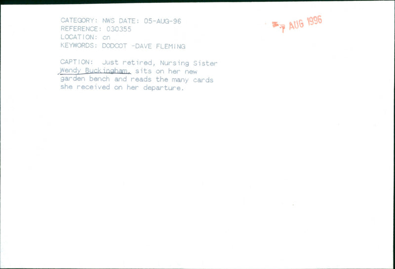 Wendy Buckingham - Vintage Photograph