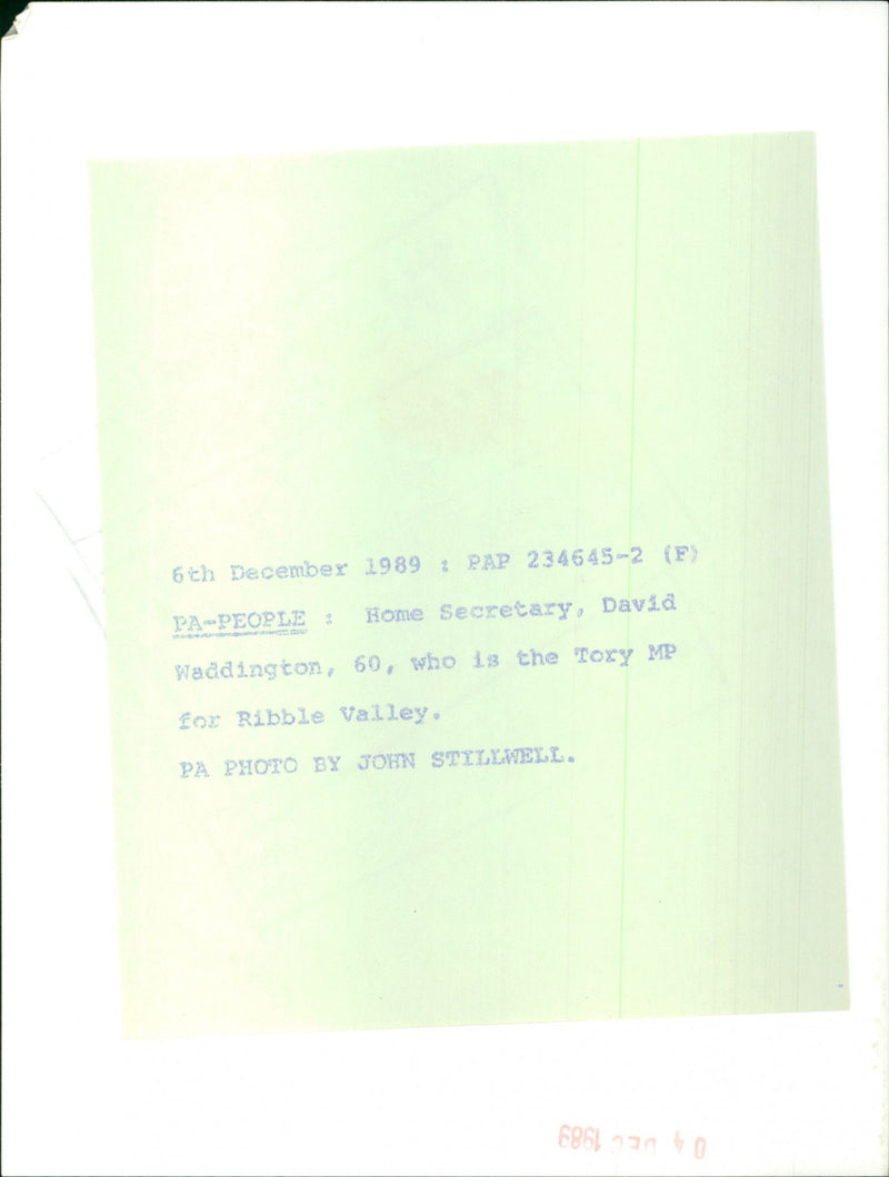 David Waddington - Vintage Photograph