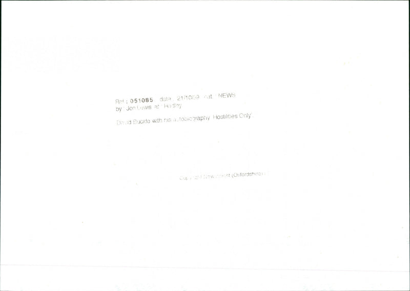 David Buckle - Vintage Photograph