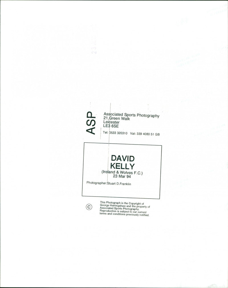 David Kelly - Vintage Photograph