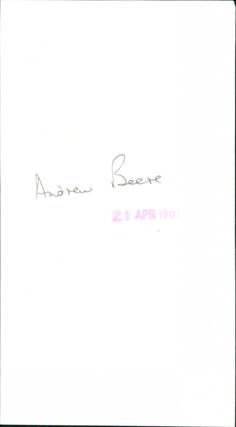 Andrew Beere - Vintage Photograph