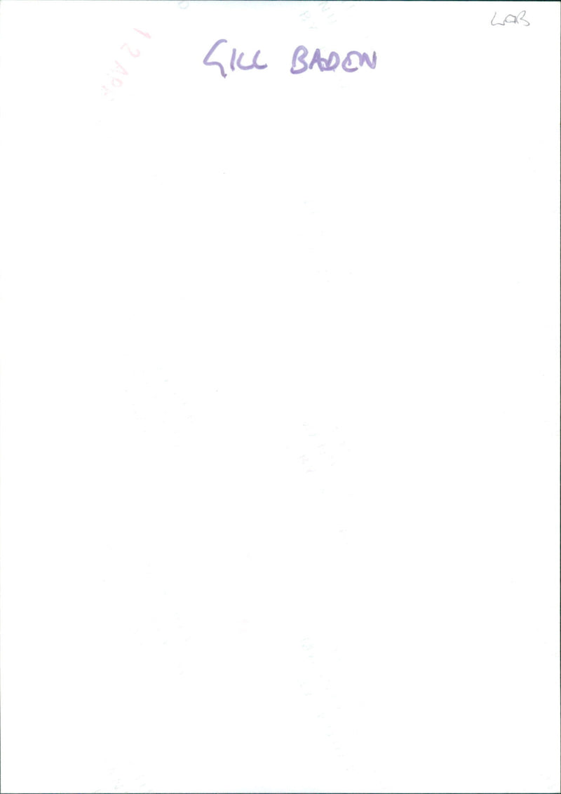 Gill Baden - Vintage Photograph