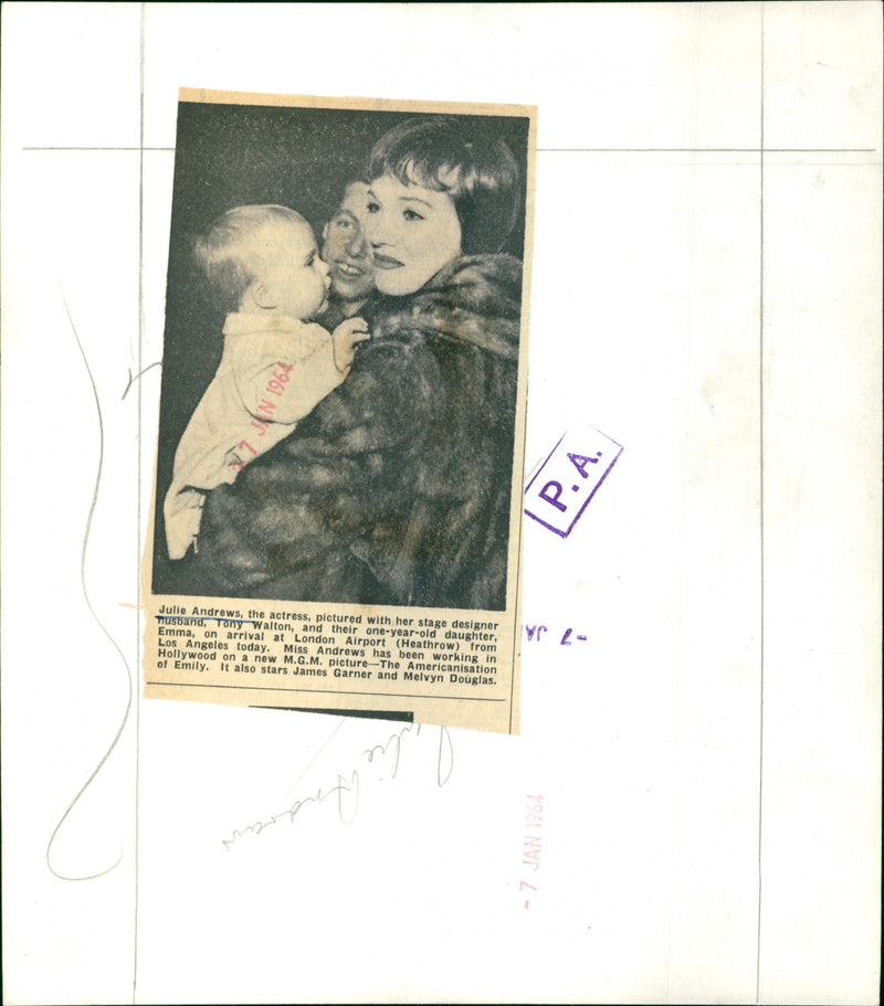 Julie Andrews - Vintage Photograph