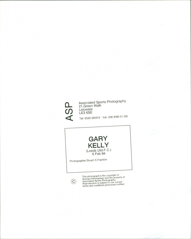 Gary Kelly - Vintage Photograph