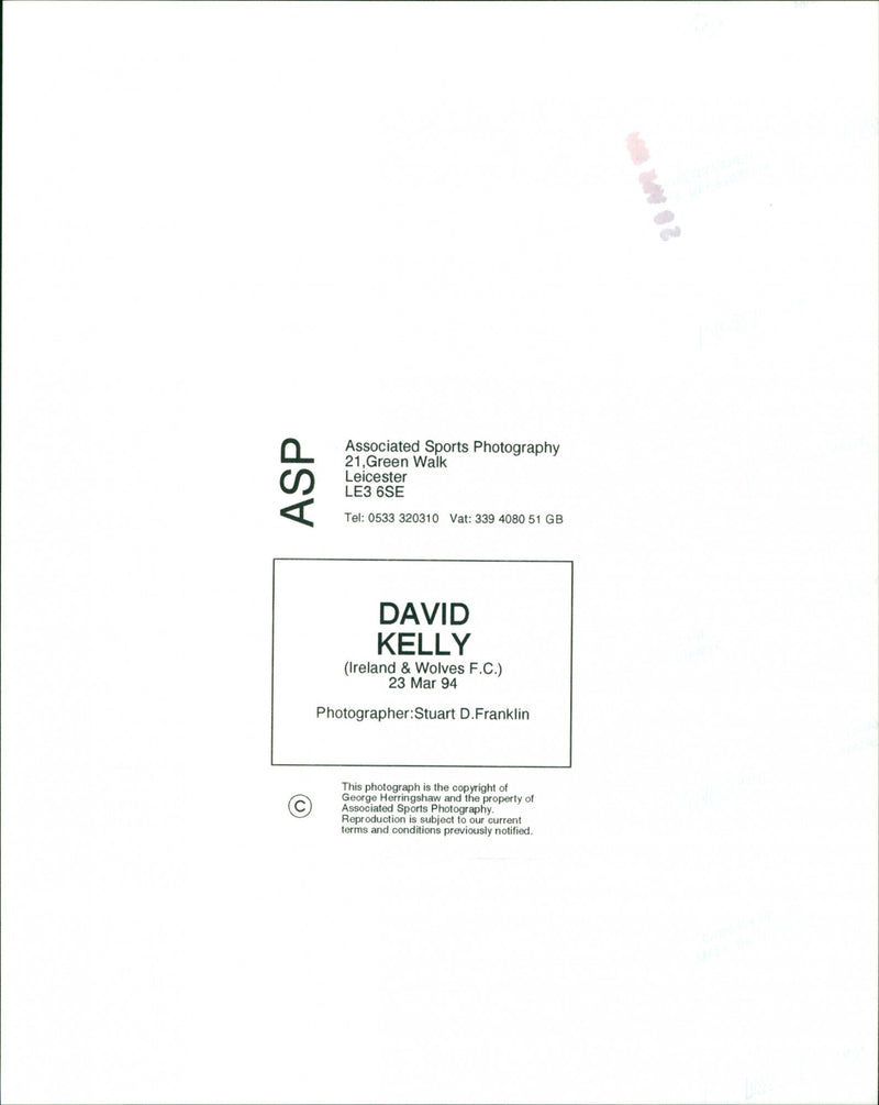 David Kelly - Vintage Photograph