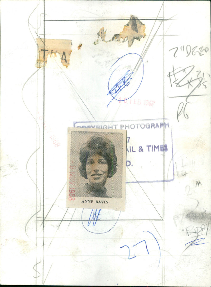 Anne Bavin - Vintage Photograph