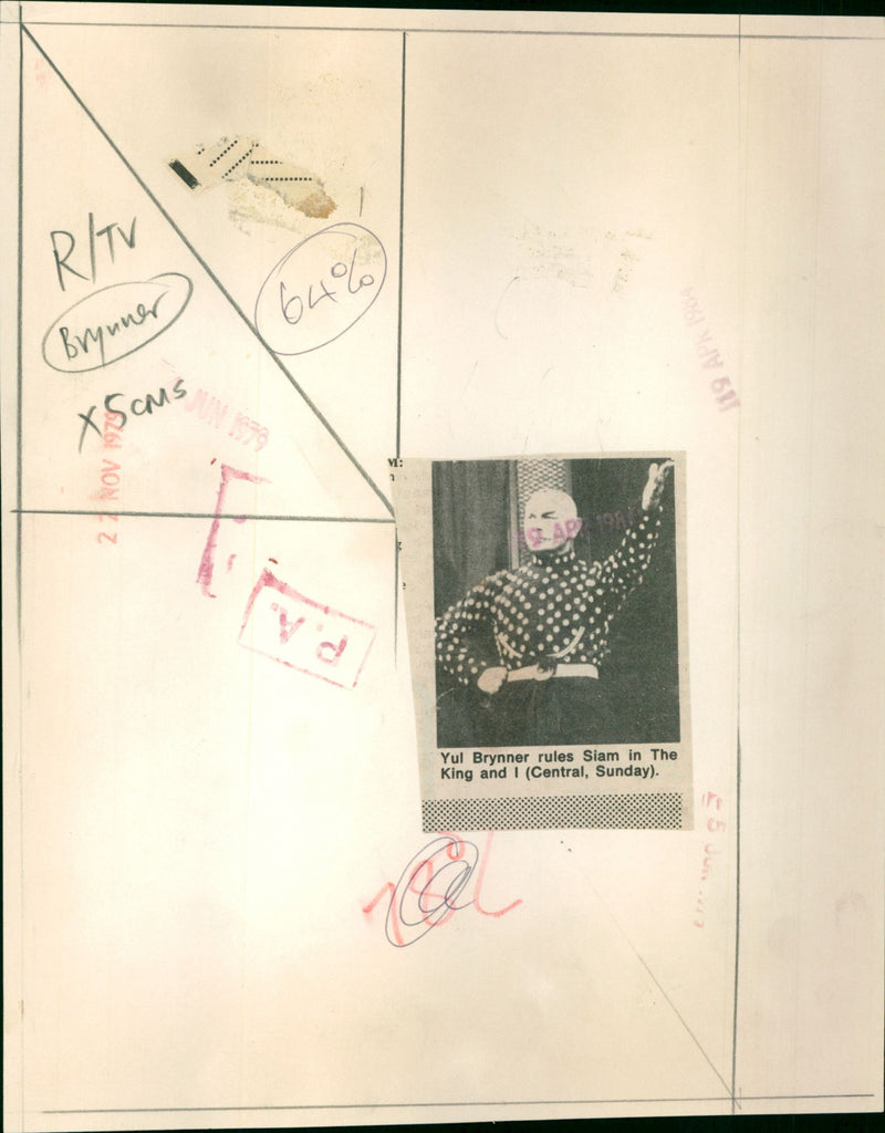 Yul Brynner - Vintage Photograph