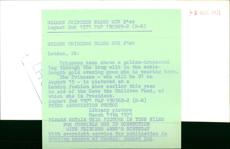 Princess Anne - Vintage Photograph