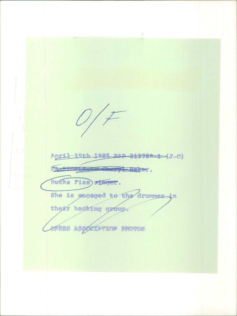 Bucks Fizz - Vintage Photograph