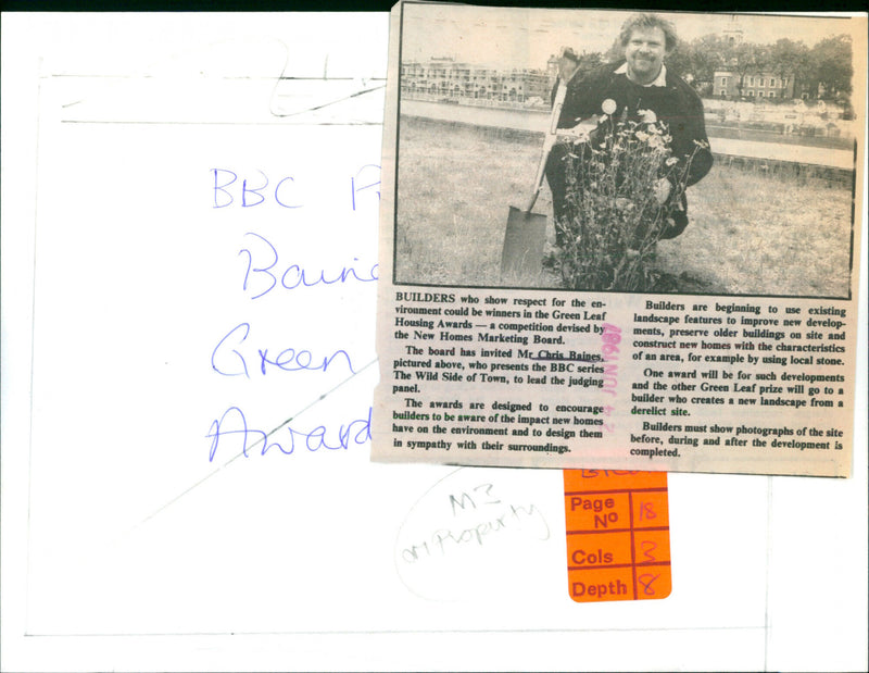 Chris Baines - Vintage Photograph