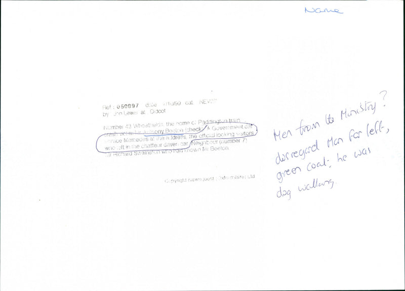 Government car service - Vintage Photograph