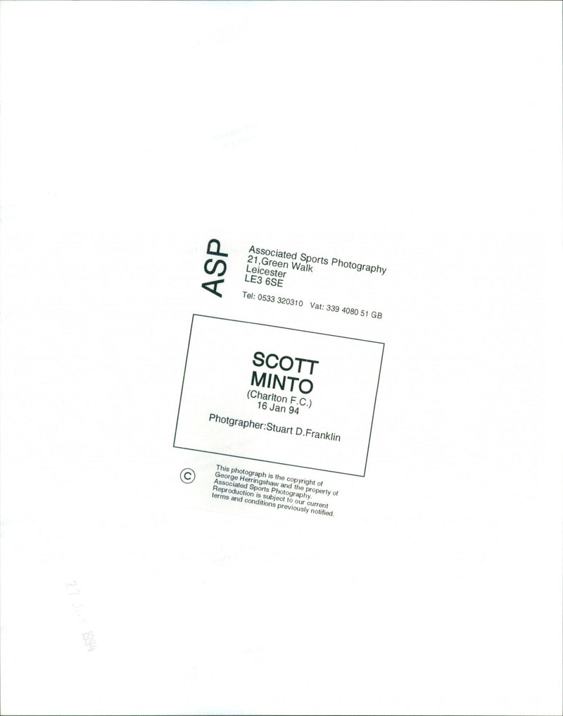 Scott Minto - Vintage Photograph