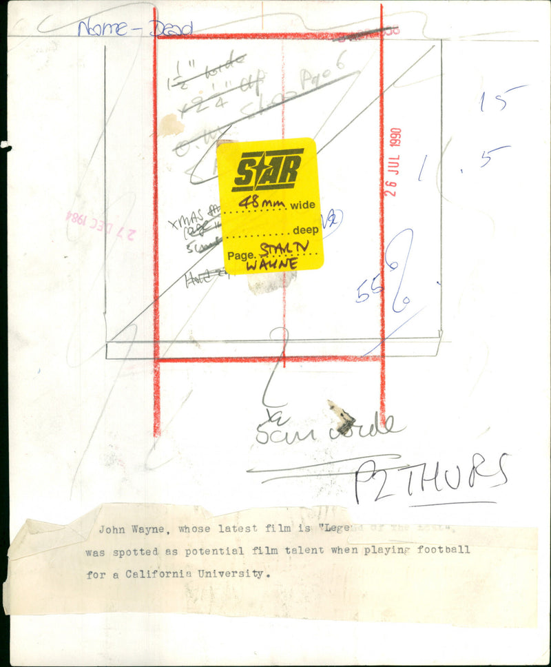 John Wayne - Vintage Photograph