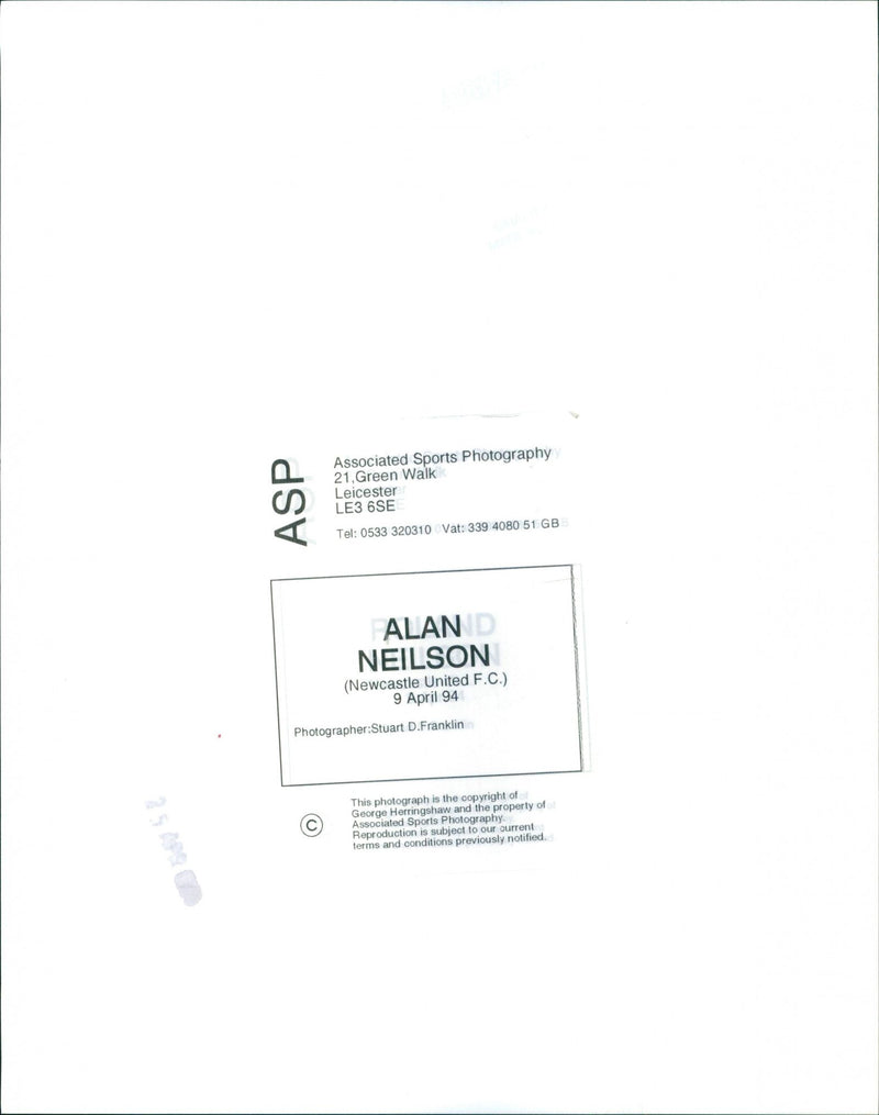 Alan Neilson - Vintage Photograph