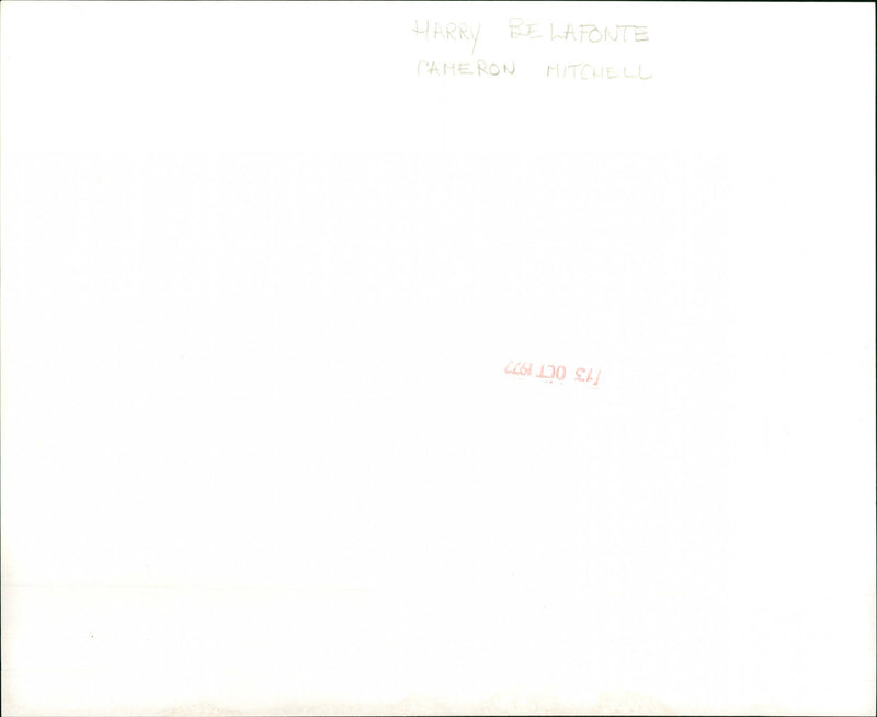 Harry Belafonte - Vintage Photograph