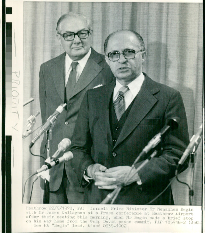 Menachem Begin - Vintage Photograph