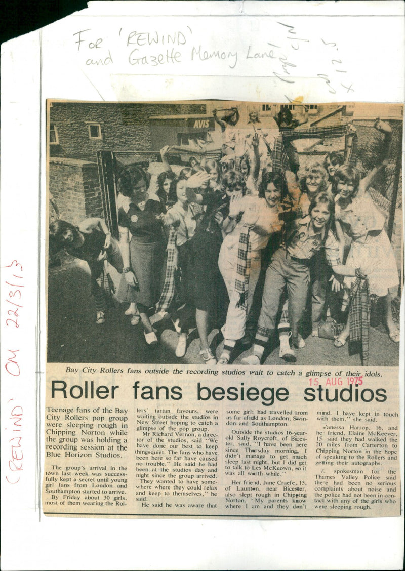 Bay City Rollers - Vintage Photograph