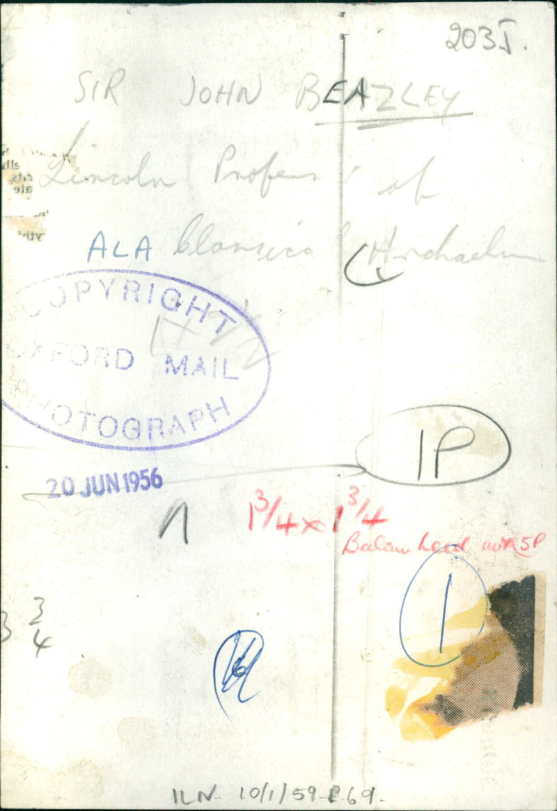 Sir John Beazley - Vintage Photograph