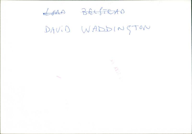 David Waddington - Vintage Photograph