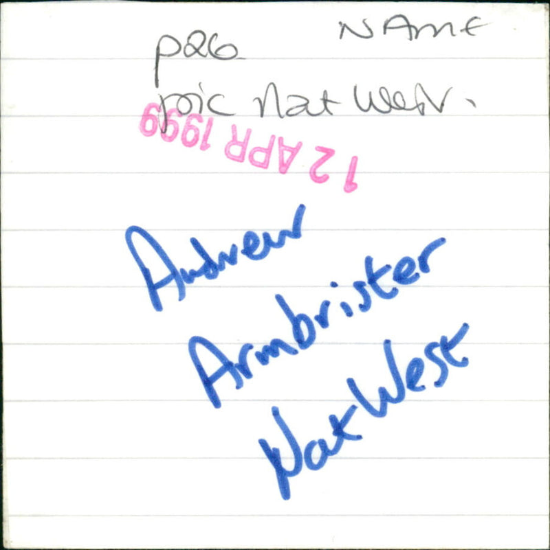 Andrew Armbrister - Vintage Photograph