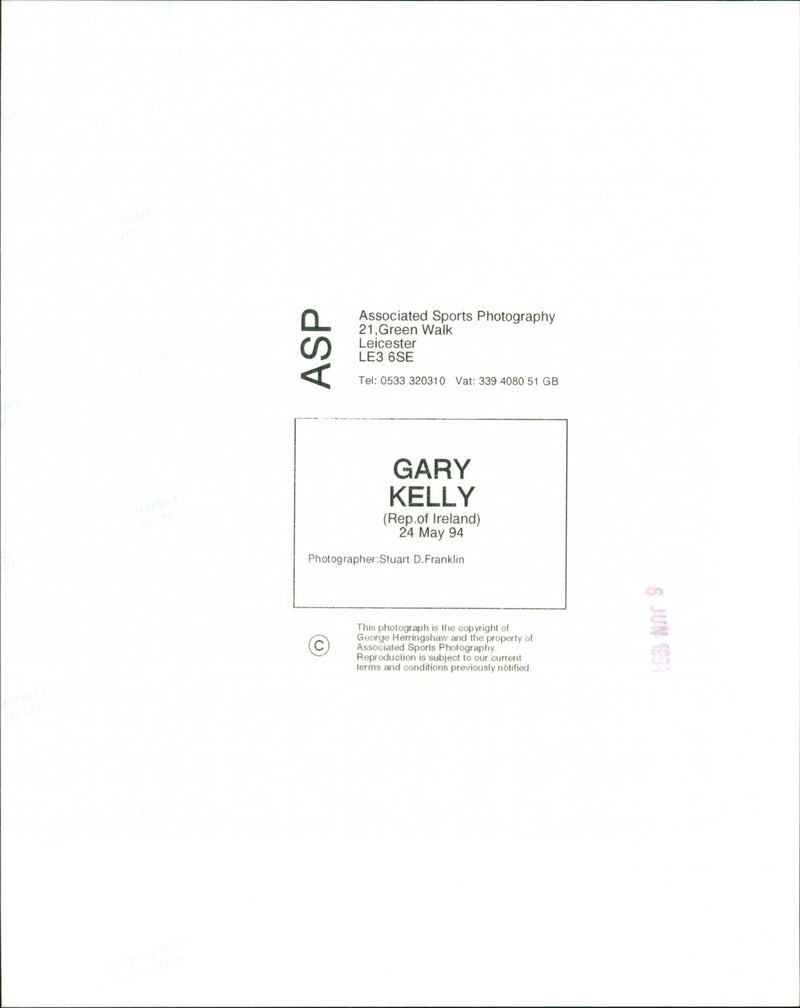 Gary Kelly - Vintage Photograph
