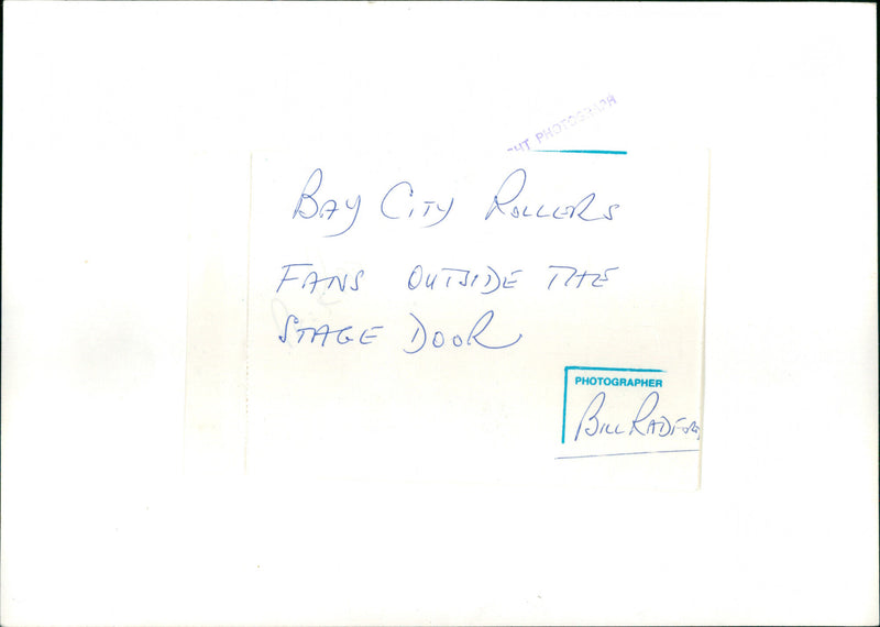 Bay City Rollers - Vintage Photograph