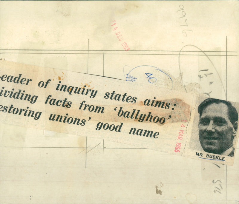 David Buckle - Vintage Photograph