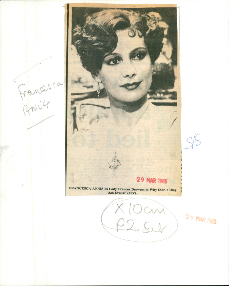 Francesca Annis - Vintage Photograph