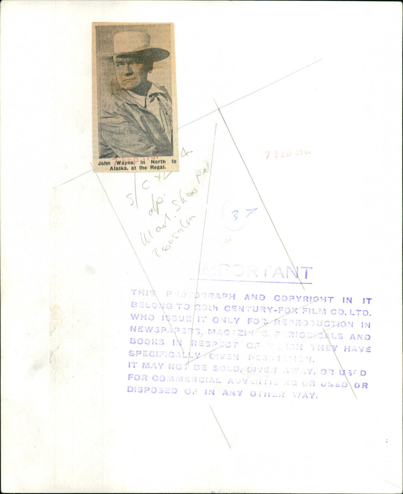 John Wayne - Vintage Photograph