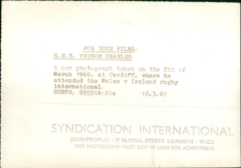 Prince of Wales - Vintage Photograph