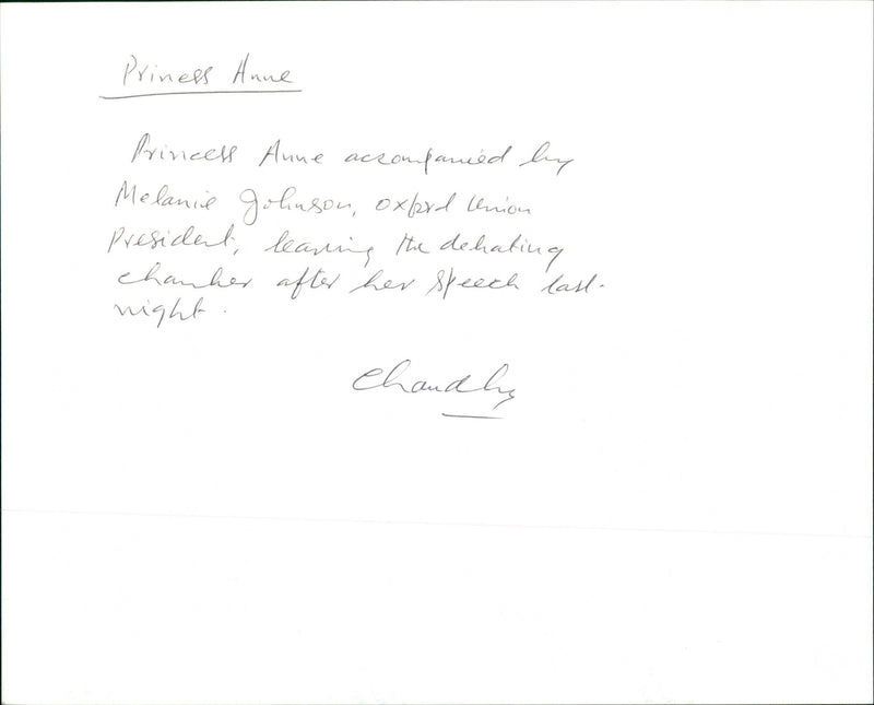 Princess Anne - Vintage Photograph