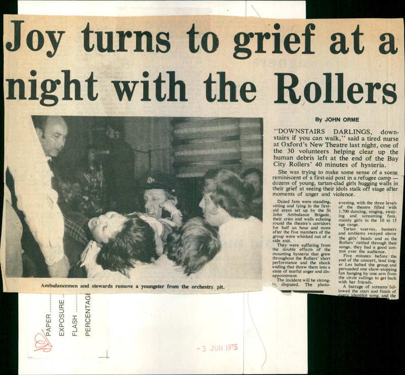 Bay City Rollers - Vintage Photograph