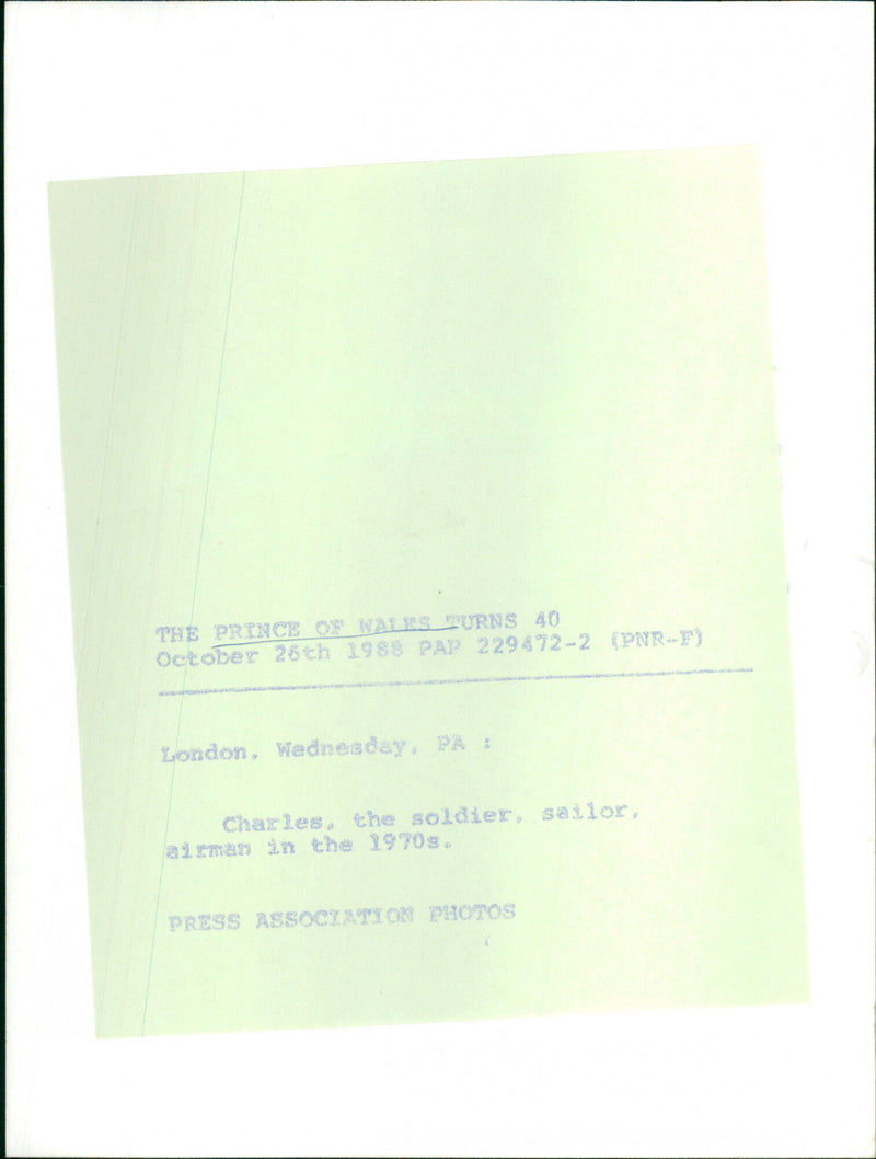 Prince of Wales - Vintage Photograph