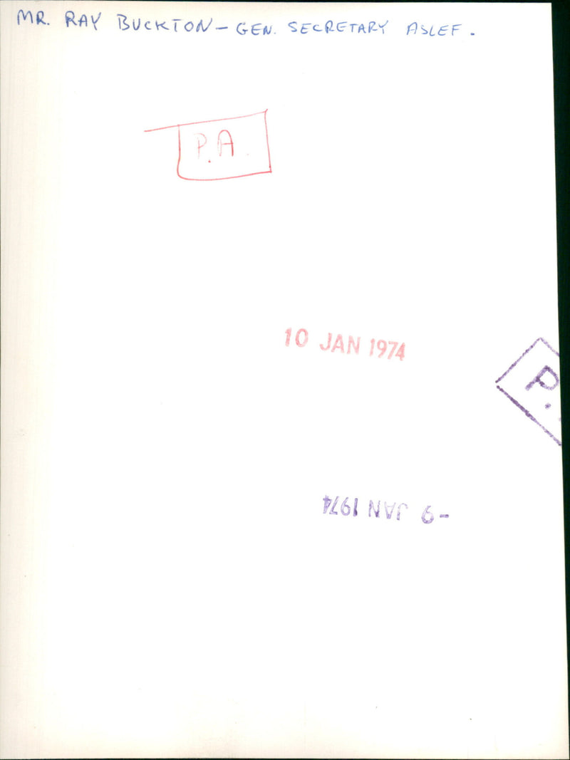 Ray Buckton - Vintage Photograph