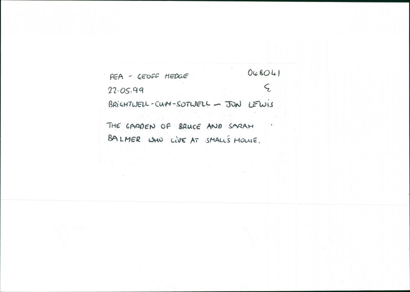 Sarah Balmer - Vintage Photograph