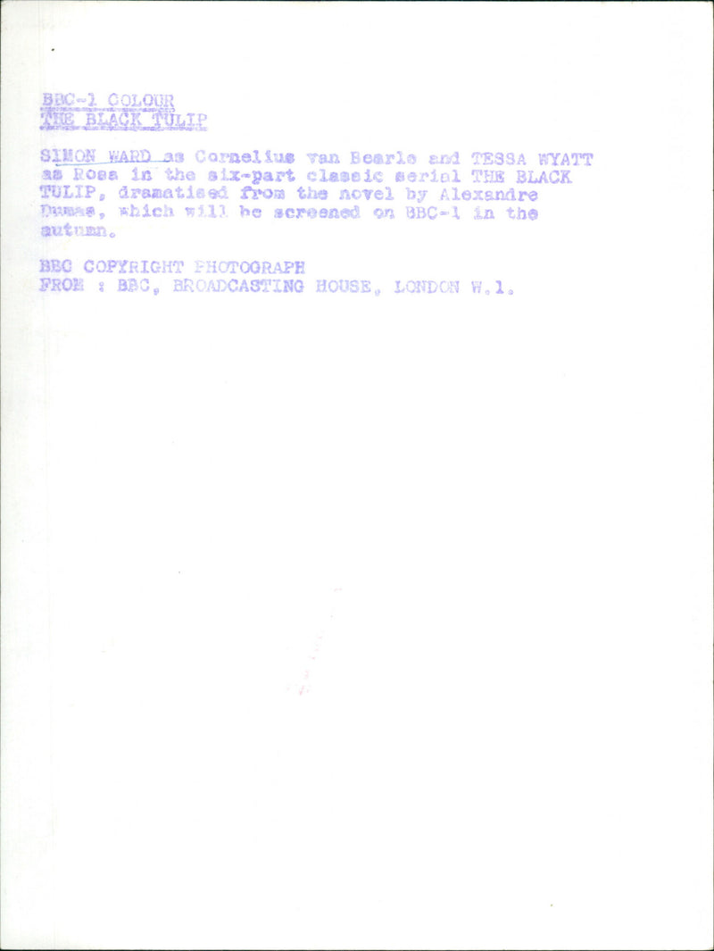 Simon Ward - Vintage Photograph