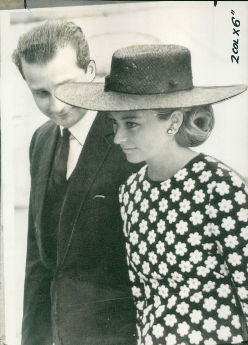 Princess Paola with Prince Albert of Liege - Vintage Photograph