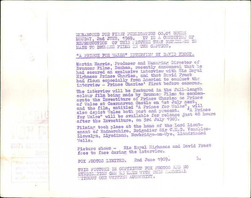 Charles, Prince of Wales - Vintage Photograph