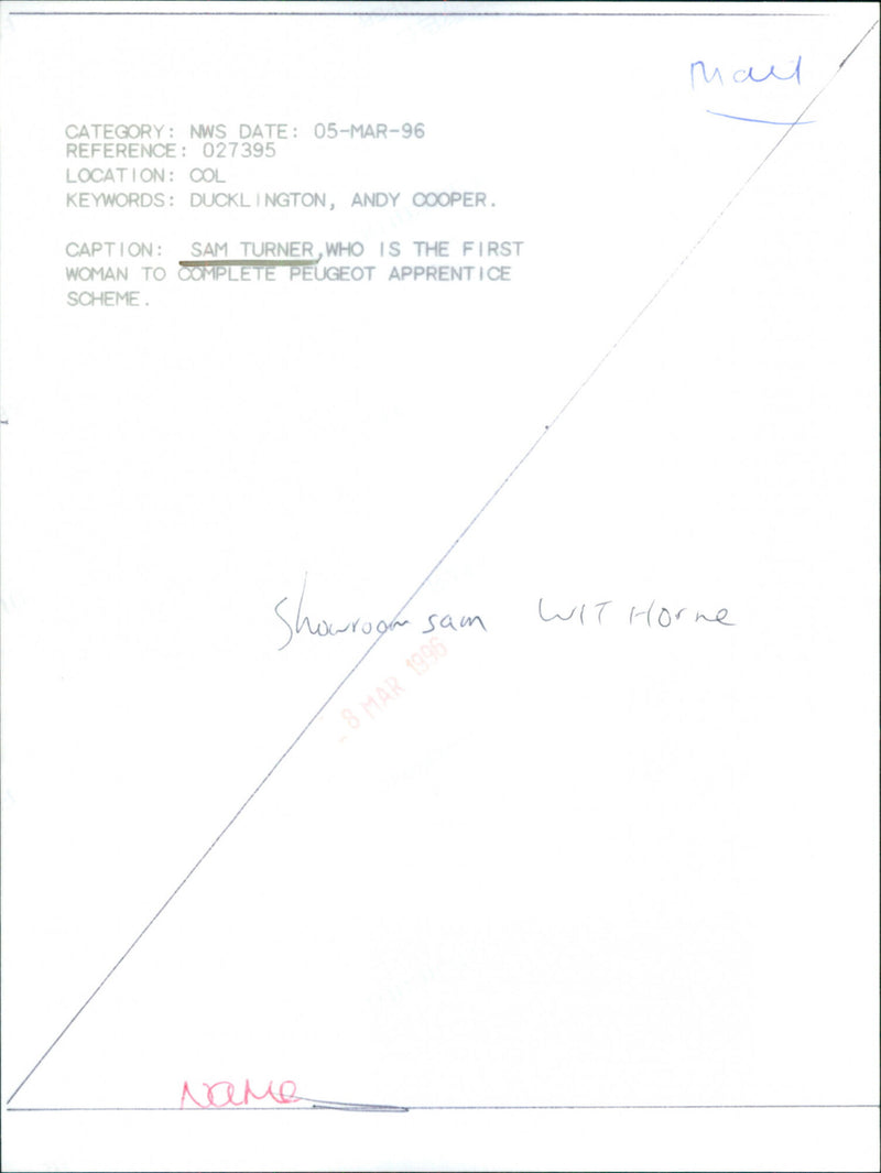 Sam Turner - Vintage Photograph