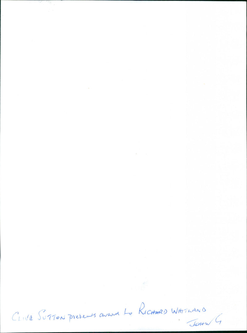 Clive Sutton and Richard Waitland - Vintage Photograph