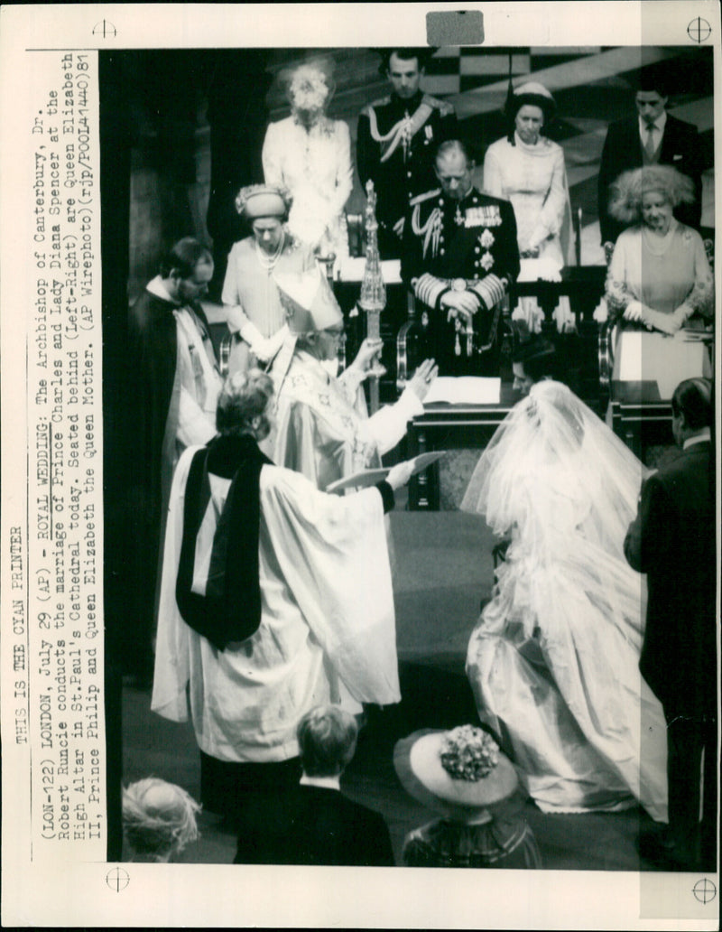 Royal Wedding - Vintage Photograph