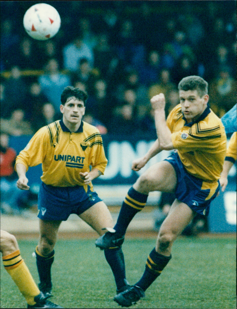 Football: Les Robinson and Mickey Lewis - Vintage Photograph