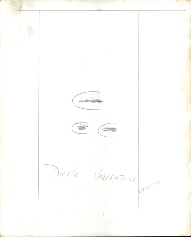 Dickie Valentine - Vintage Photograph