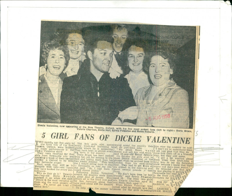 Dickie Valentine - Vintage Photograph