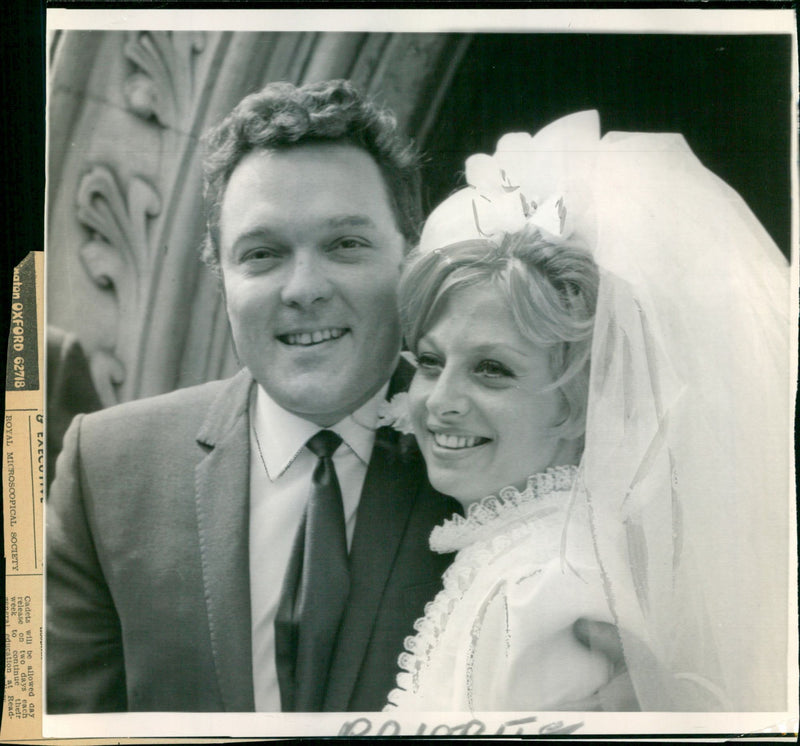 Dickie Valentine and Bride, Wendy Wayne - Vintage Photograph