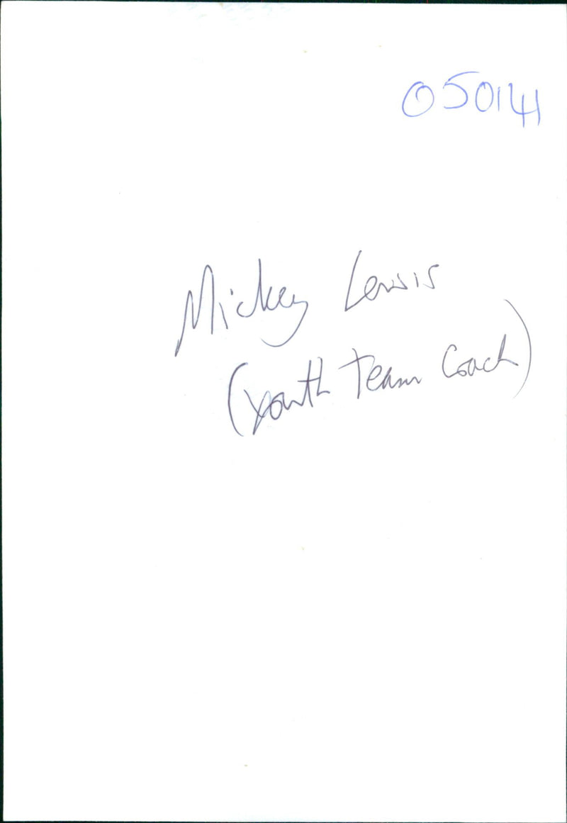 Mickey Lewis - Vintage Photograph