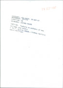 Sylvia Vance - Vintage Photograph