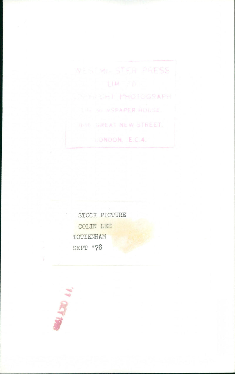 Colin Lee - Vintage Photograph