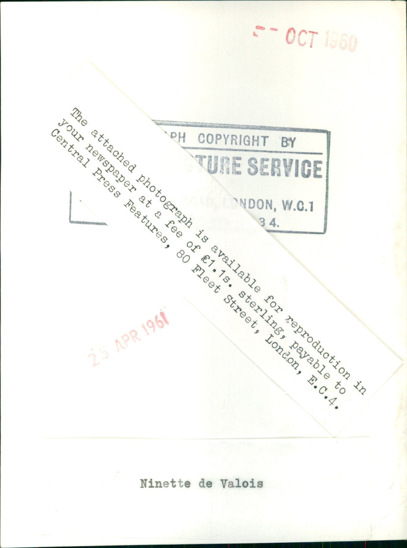 Ninette de Valois - Vintage Photograph